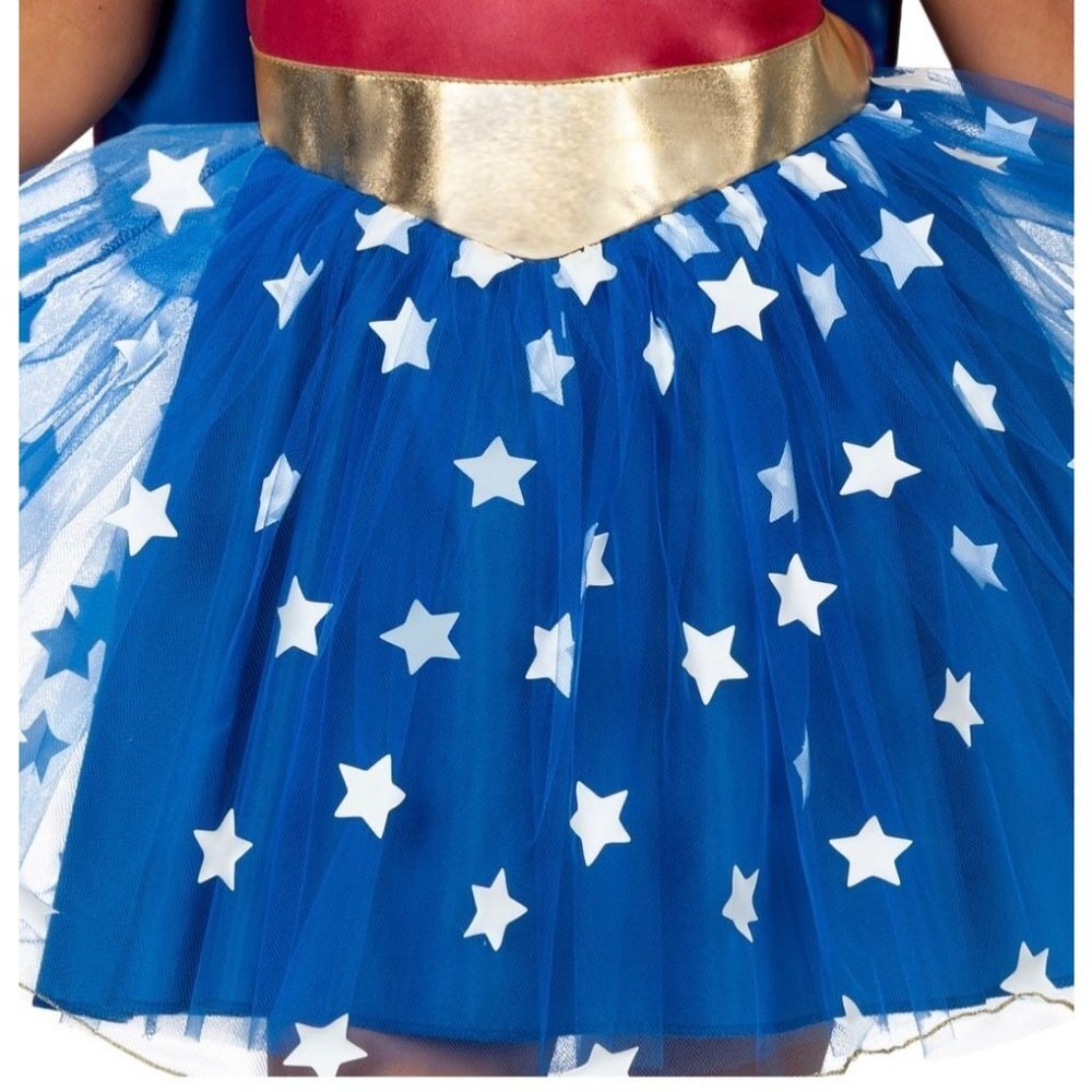 Girls Wonder Woman Halloween Costume  Sz S (6/6X) - Picture 4 of 6